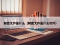 解密文件是什么（解密文件是什么软件）