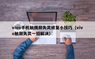 vivo手机触摸屏失灵修复小技巧（vivo触屏失灵一招解决）