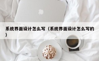 系统界面设计怎么写（系统界面设计怎么写的）