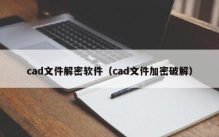 cad文件解密软件（cad文件加密破解）