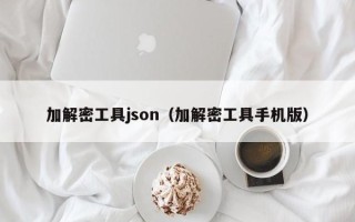 加解密工具json（加解密工具手机版）