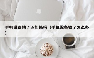 手机设备锁了还能修吗（手机设备锁了怎么办）