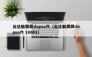 台达触摸屏dopsoft（台达触摸屏dopsoft 10001）