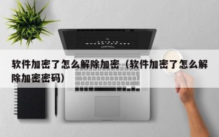 软件加密了怎么解除加密（软件加密了怎么解除加密密码）