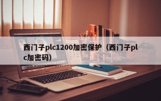 西门子plc1200加密保护（西门子plc加密码）