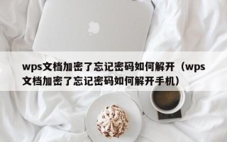 wps文档加密了忘记密码如何解开（wps文档加密了忘记密码如何解开手机）