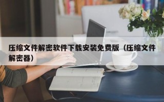 压缩文件解密软件下载安装免费版（压缩文件解密器）