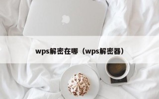 wps解密在哪（wps解密器）