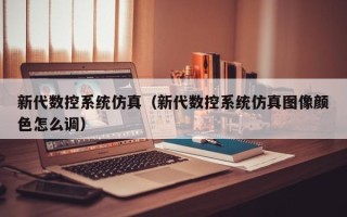 新代数控系统仿真（新代数控系统仿真图像颜色怎么调）