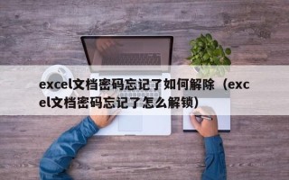 excel文档密码忘记了如何解除（excel文档密码忘记了怎么解锁）