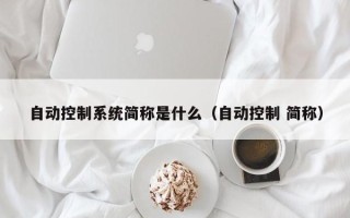 自动控制系统简称是什么（自动控制 简称）