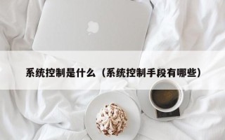 系统控制是什么（系统控制手段有哪些）