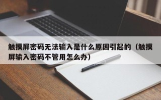 触摸屏密码无法输入是什么原因引起的（触摸屏输入密码不管用怎么办）