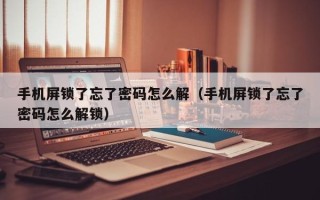 手机屏锁了忘了密码怎么解（手机屏锁了忘了密码怎么解锁）