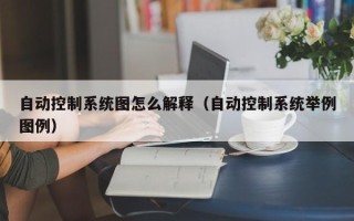 自动控制系统图怎么解释（自动控制系统举例图例）