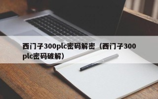 西门子300plc密码解密（西门子300plc密码破解）