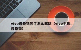 vivo设备锁忘了怎么解除（vivo手机设备锁）