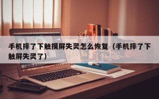 手机摔了下触摸屏失灵怎么恢复（手机摔了下触屏失灵了）