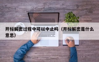 开标解密过程中可以中止吗（开标解密是什么意思）