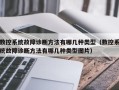 数控系统故障诊断方法有哪几种类型（数控系统故障诊断方法有哪几种类型图片）