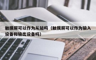 触摸屏可以作为从站吗（触摸屏可以作为输入设备和输出设备吗）