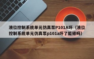 液位控制系统单元仿真泵P101A坏（液位控制系统单元仿真泵p101a坏了能修吗）