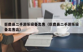 巨鹿县二手游乐设备出售（巨鹿县二手游乐设备出售店）