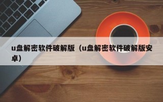 u盘解密软件破解版（u盘解密软件破解版安卓）