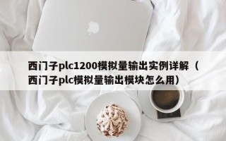 西门子plc1200模拟量输出实例详解（西门子plc模拟量输出模块怎么用）