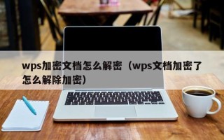 wps加密文档怎么解密（wps文档加密了怎么解除加密）