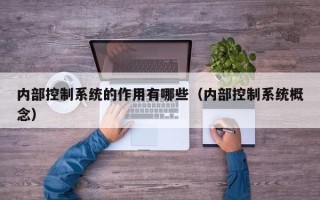 内部控制系统的作用有哪些（内部控制系统概念）