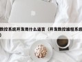 数控系统开发用什么语言（开发数控编程系统）