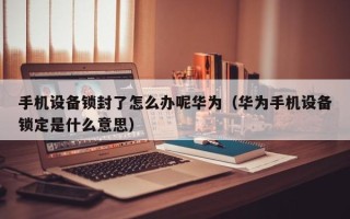 手机设备锁封了怎么办呢华为（华为手机设备锁定是什么意思）