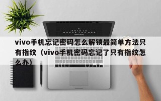 vivo手机忘记密码怎么解锁最简单方法只有指纹（vivo手机密码忘记了只有指纹怎么办）