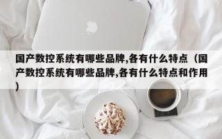 国产数控系统有哪些品牌,各有什么特点（国产数控系统有哪些品牌,各有什么特点和作用）