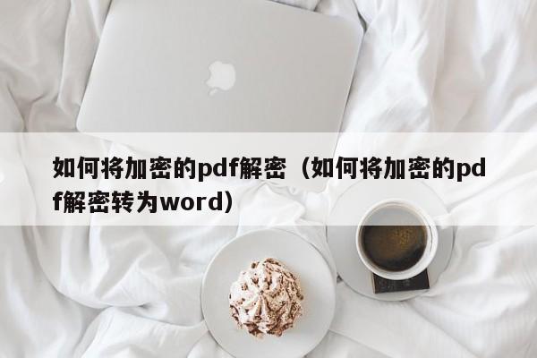 如何将加密的pdf解密（如何将加密的pdf解密转为word）-第1张图片-晋江速捷自动化科技有限公司