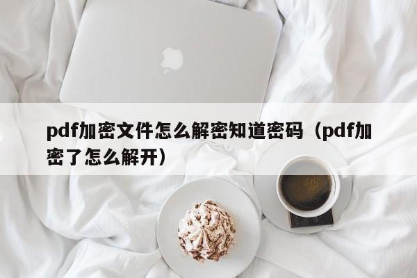 pdf加密文件怎么解密知道密码（pdf加密了怎么解开）-第1张图片-晋江速捷自动化科技有限公司