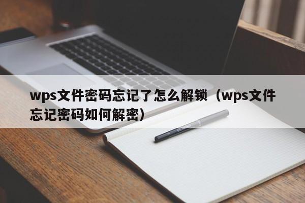 wps文件密码忘记了怎么解锁（wps文件忘记密码如何解密）-第1张图片-晋江速捷自动化科技有限公司