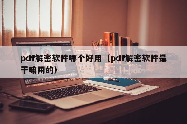 pdf解密软件哪个好用（pdf解密软件是干嘛用的）-第1张图片-晋江速捷自动化科技有限公司