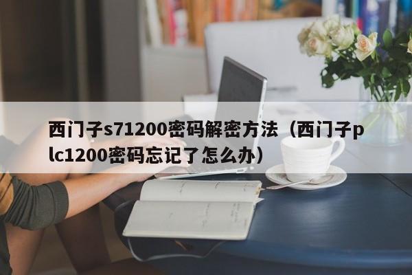 西门子s71200密码解密方法（西门子plc1200密码忘记了怎么办）-第1张图片-晋江速捷自动化科技有限公司