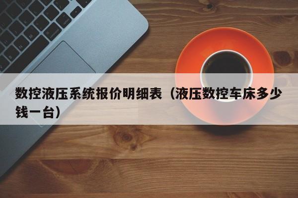 数控液压系统报价明细表（液压数控车床多少钱一台）-第1张图片-晋江速捷自动化科技有限公司